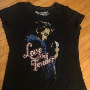 Bejewelled Elvis Presley T-shirt